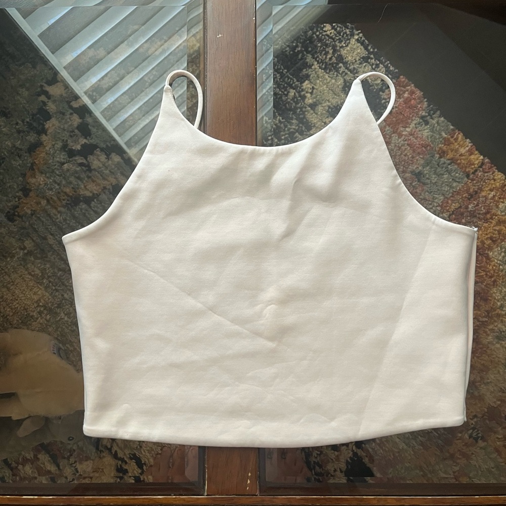 Zara Cream Crop Top
